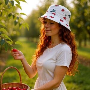 Bing Cherry Bucket Hat